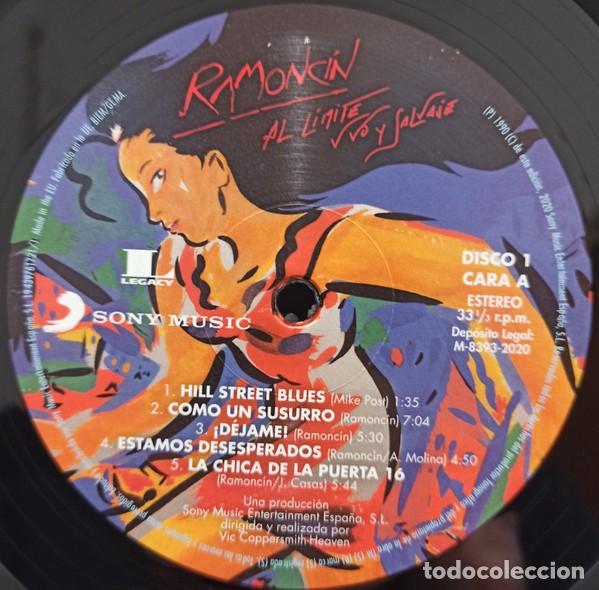 Discos de vinilo: Ramonc&iacute;n - Al L&iacute;mite, Vivo Y Salvaje - Foto 3