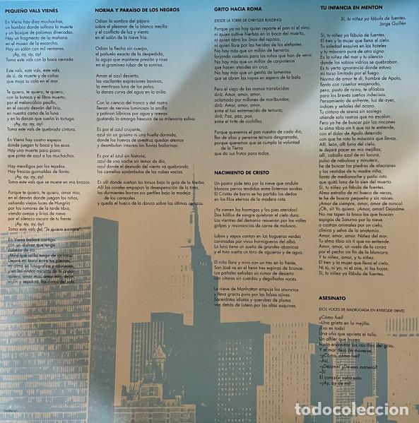 Discos de vinilo: Various - Poetas En Nueva York - Foto 5