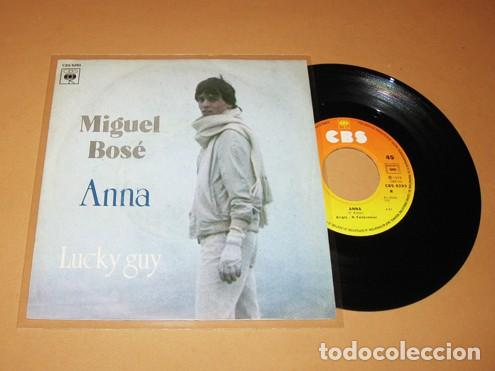 Discos de vinilo: MIGUEL BOSE - ANNA / LUCKY GUY - SINGLE - 1978 - Foto 1