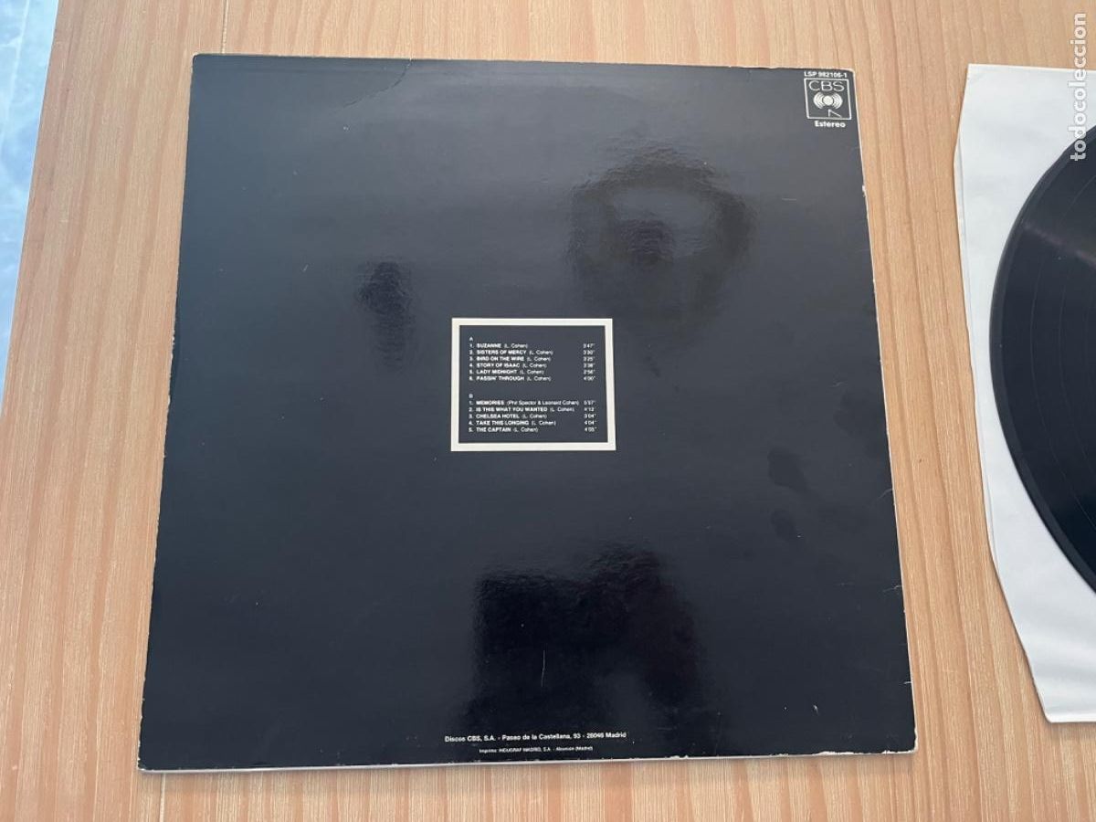 Discos de vinilo: AN1. VINILO LEONARD COHEN CBS - Foto 4
