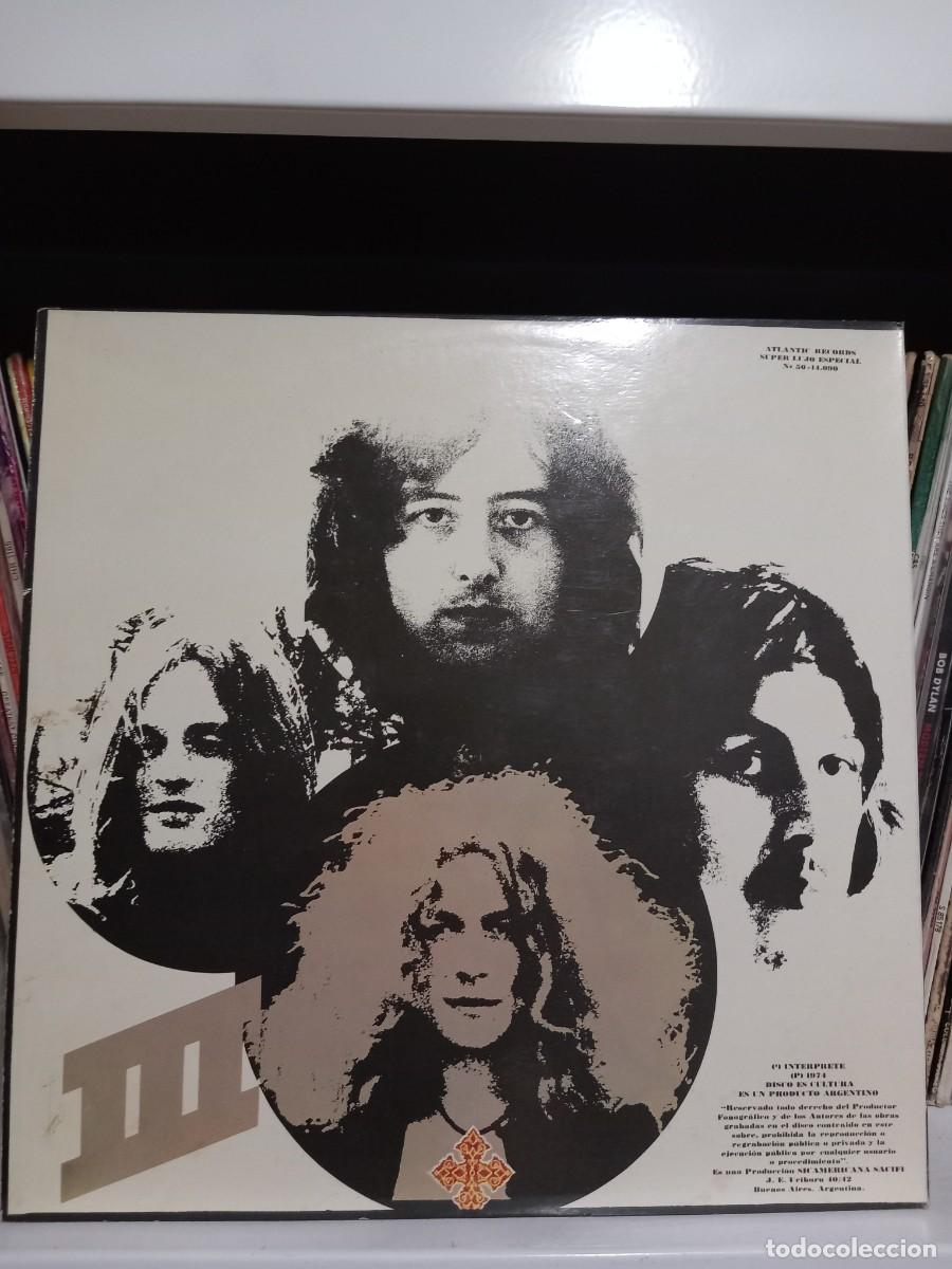 Discos de vinilo: Led Zeppelin &lrm;&ndash; Led Zeppelin III - lp edic. argentina - Foto 2