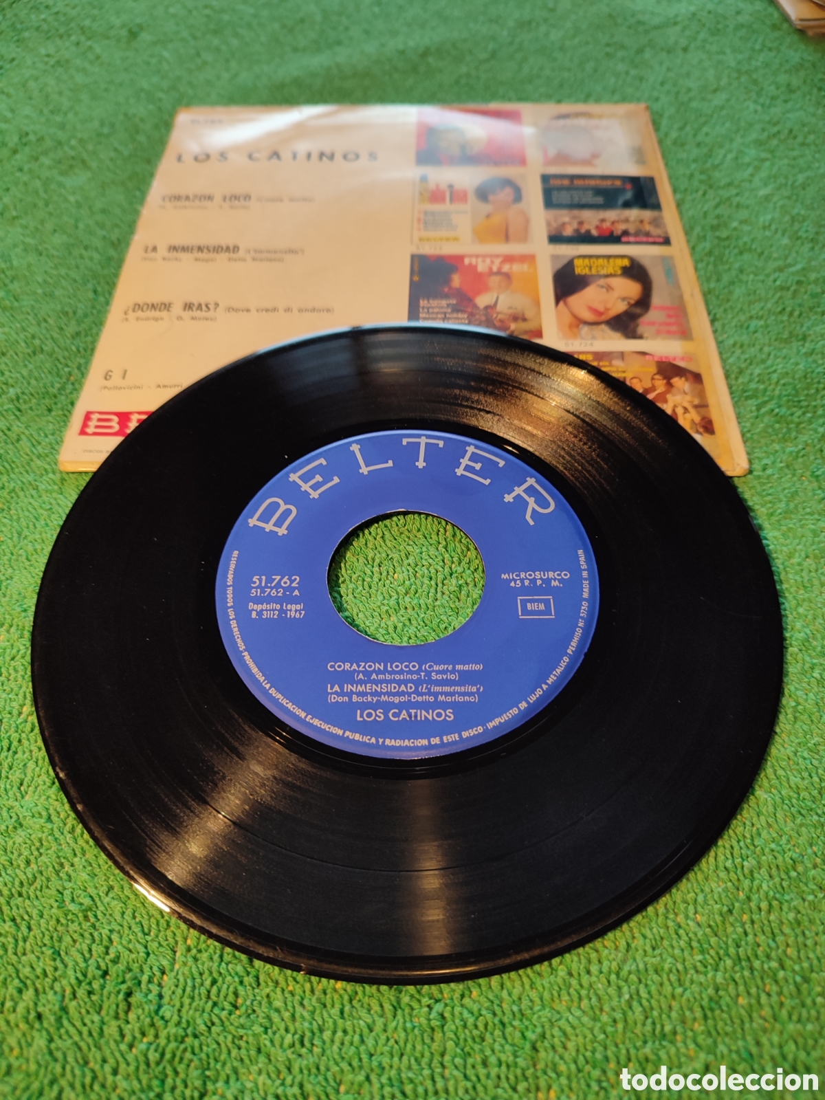 Discos de vinilo: Los Catinos - Cuore matto + 3 - Foto 2