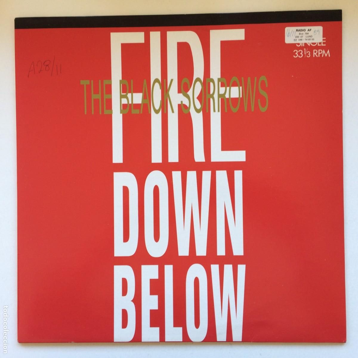 Discos de vinilo: The Black Sorrows &lrm;&ndash; Fire Down Below , Holanda 1989 CBS Maxi - Foto 1