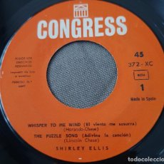 Discos de vinilo: SHIRLEY ELLIS - EP SPAIN 1965 - SOUL - EL VIENTO ME SUSURRA (VERGARA 372-XC)