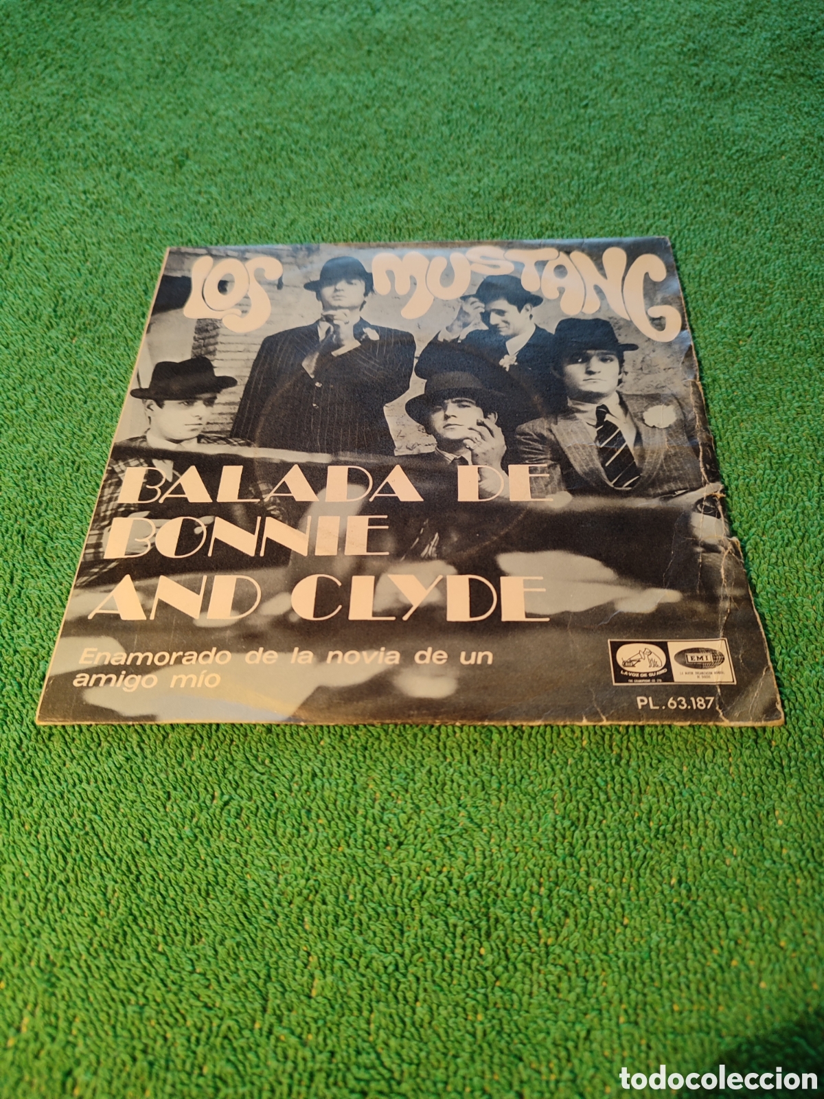 Discos de vinilo: Los Mustang - Balada de Bonnie and Clyde - Foto 1