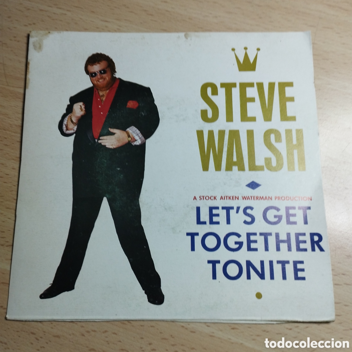 Discos de vinilo: Single 7&rdquo; Steve Walsh 1988 Lets Get together tonite. - Foto 1