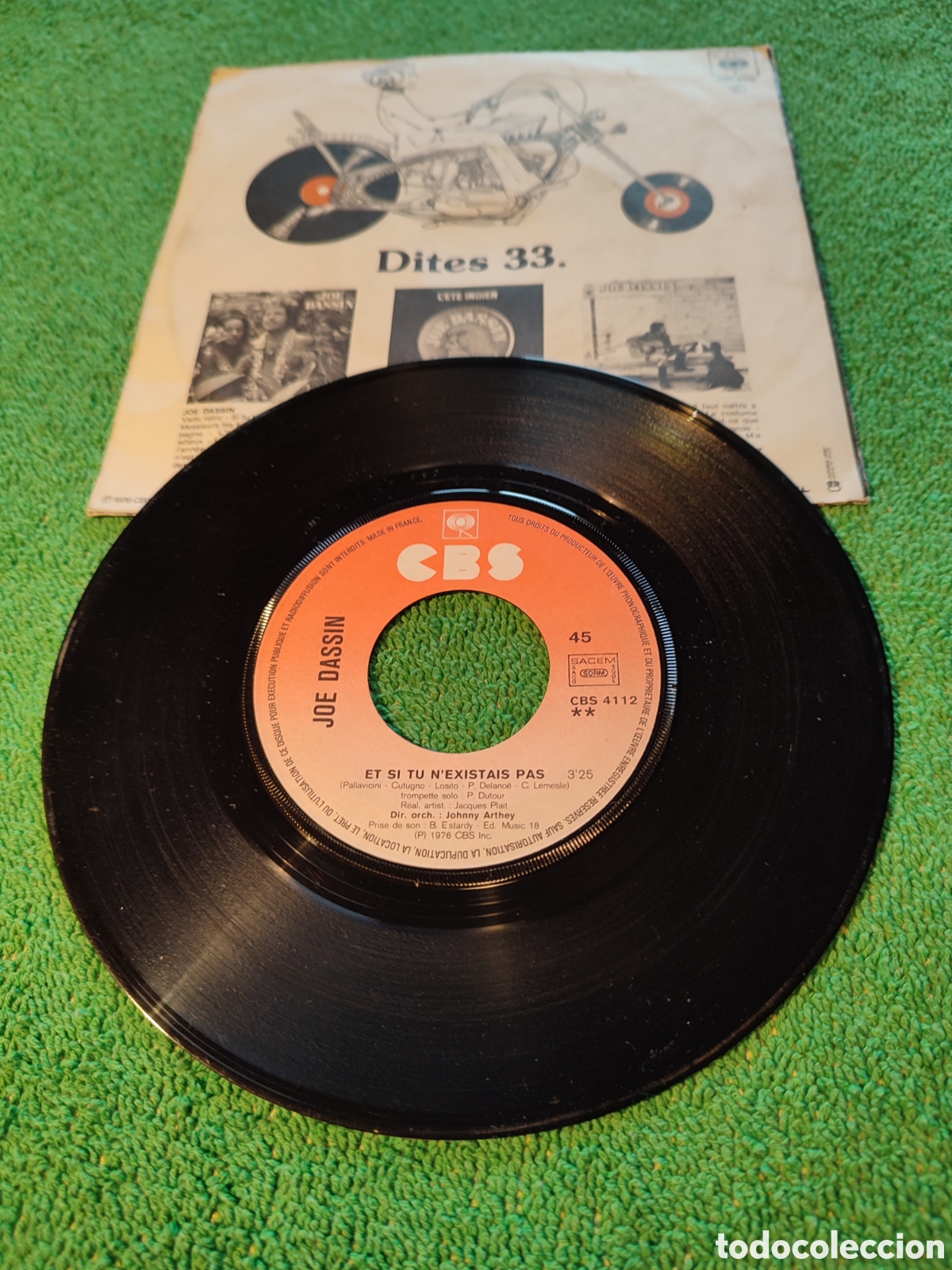 Discos de vinilo: Joe Dassin - Et si t&uacute; nexistais pas - Foto 2