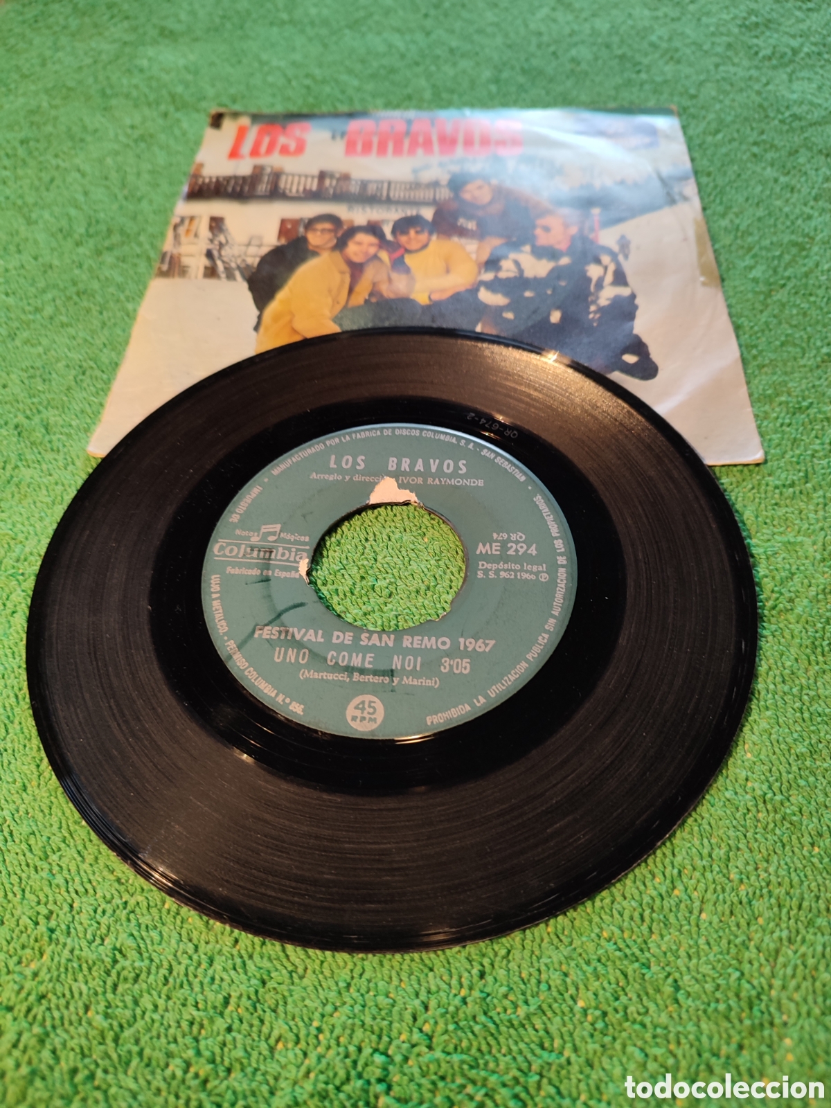 Discos de vinilo: Los Bravos - Uno come noi - Foto 2