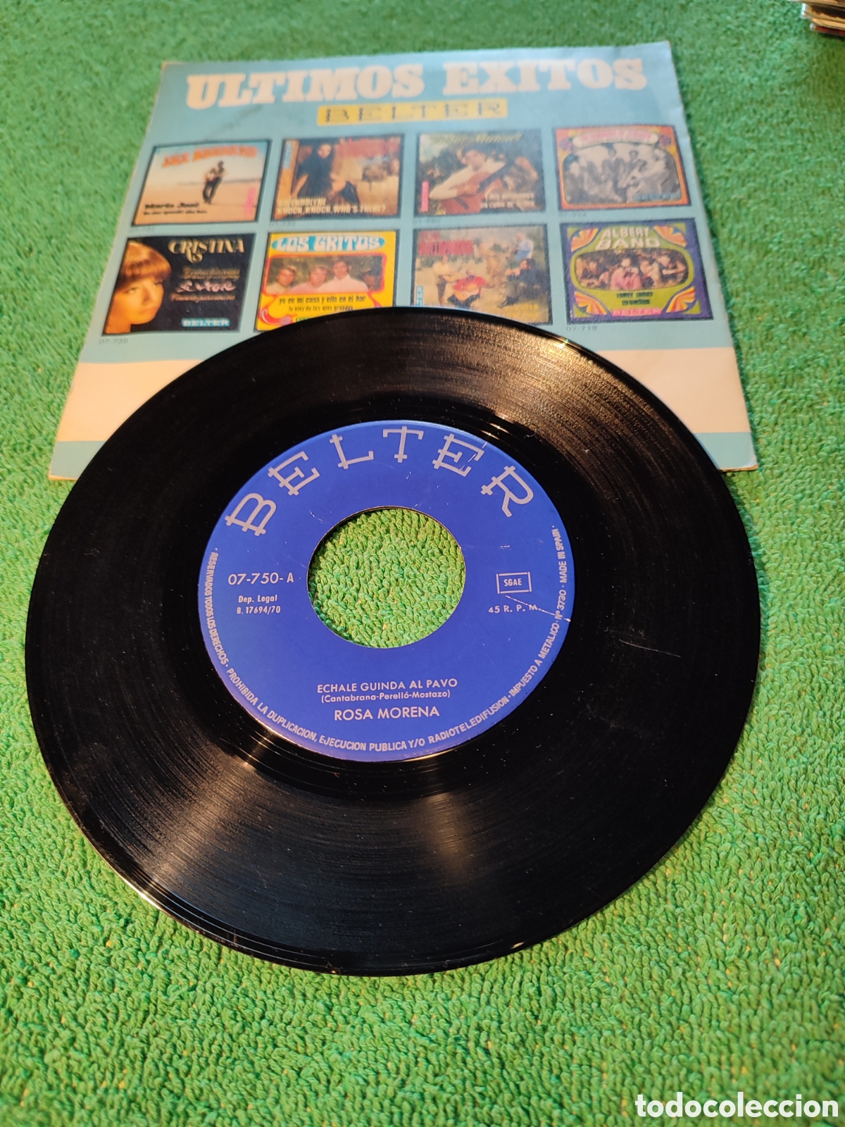 Discos de vinilo: Rosa Morena - &Eacute;chale guindas al pavo - Foto 2