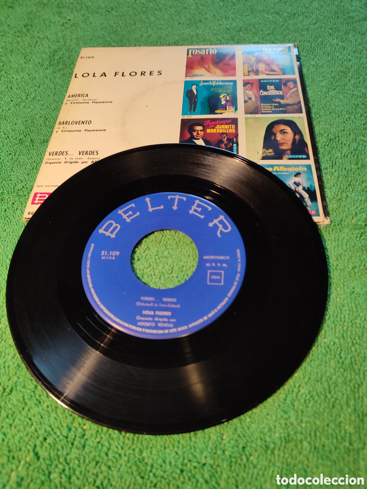 Discos de vinilo: Lola Flores - Verde, Verdes + 2 - Foto 2