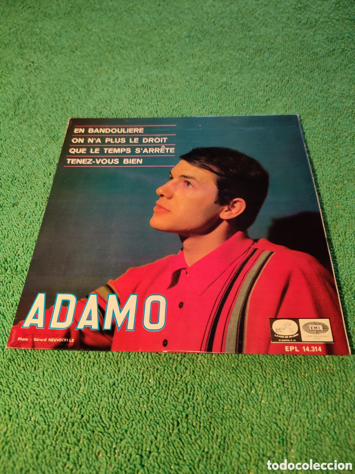 Discos de vinilo: Adamo - En bandouliere + 3 - Foto 1