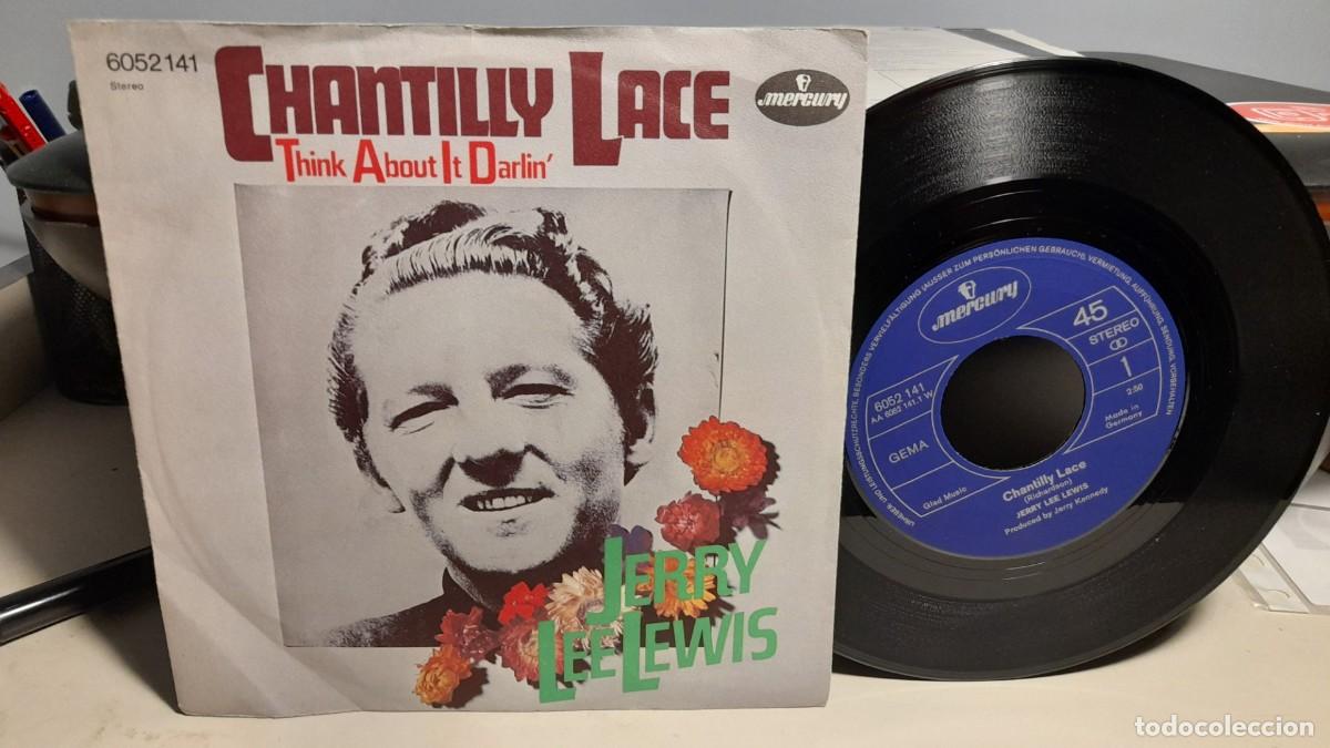 Discos de vinilo: SG JERRY LEE LEWIS : CHANTILLY LACE - Foto 1