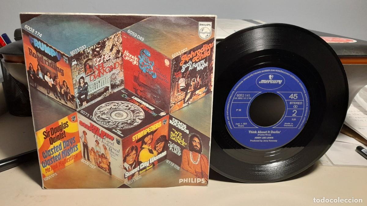 Discos de vinilo: SG JERRY LEE LEWIS : CHANTILLY LACE - Foto 2