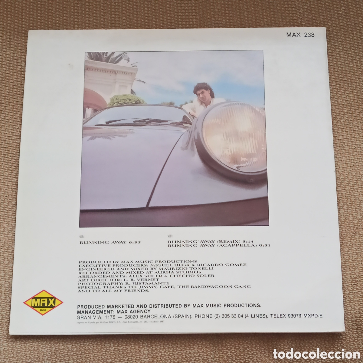Discos de vinilo: Alan Cook - Running Away (12&rdquo;, Maxi) - Foto 2