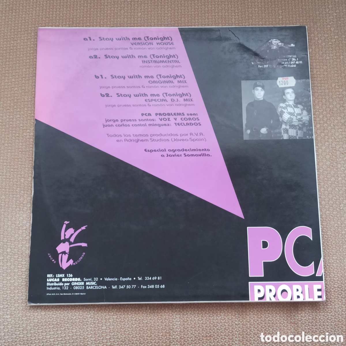 Discos de vinilo: PCA Problems - Stay With Me (Tonight) (12&rdquo;) - Foto 2