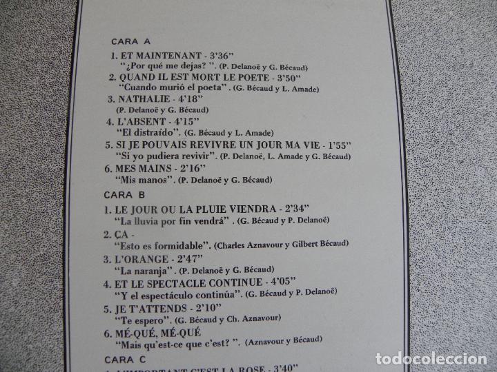 Discos de vinilo: GILBERT BECAUD LA VOZ DE.... -DOBLE LP 1977 - Foto 4