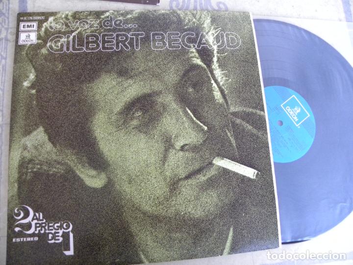 Discos de vinilo: GILBERT BECAUD LA VOZ DE.... -DOBLE LP 1977 - Foto 1