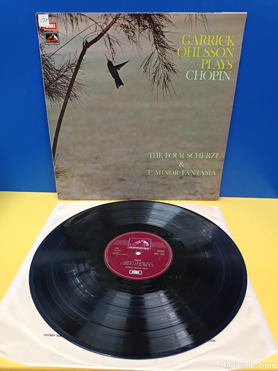 Discos de vinilo: GARRICK OHLSSON PLAYS CHOPIN - THE FOUR SCHERZI & F MINOR FANTASIA - DISCO DE VINILO