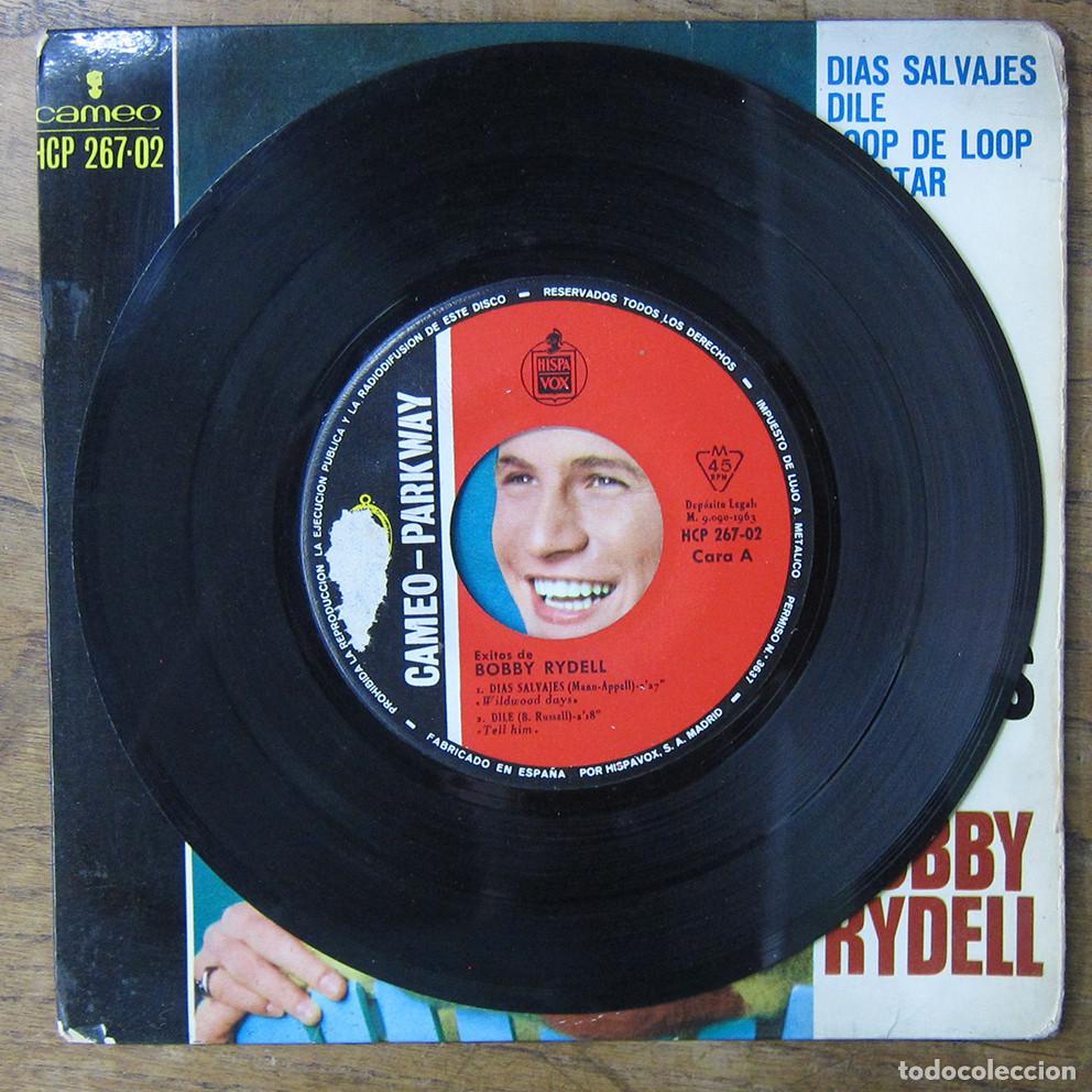 Discos de vinilo: &Eacute;XITOS DE BOBBY RYDELL - D&Iacute;AS SALVAJES / DILE / LOOP DE LOOP / TELSTAR - 1963 - - Foto 3