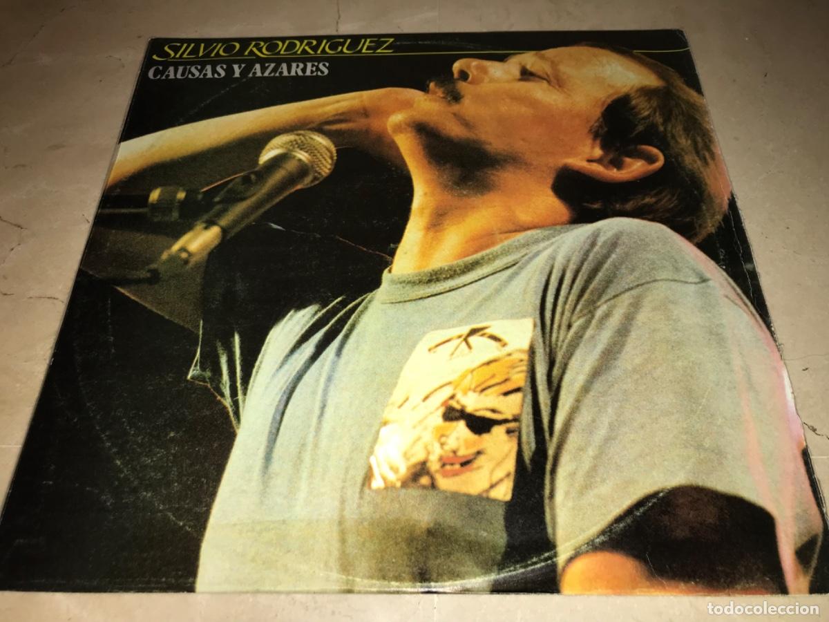 Discos de vinilo: SILVIO RODRIGUEZ-CAUSAS Y AZARES-DOBLE LP-CONTIENE ENCARTE-ORIGINAL CUBANO 1986