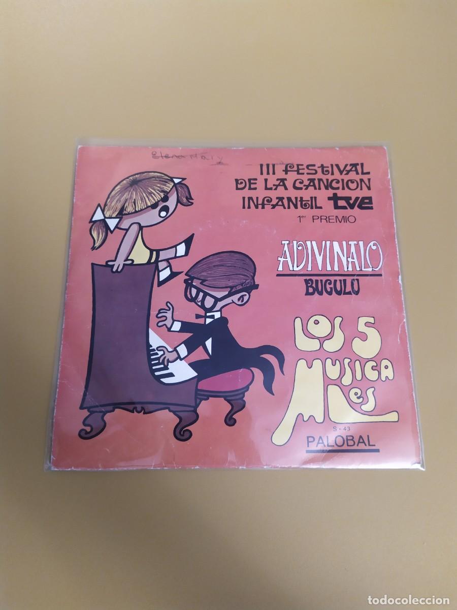 Discos de vinilo: Los 5 Musicales - Adiv&iacute;nalo / Bugul&uacute; 1969 - Foto 1
