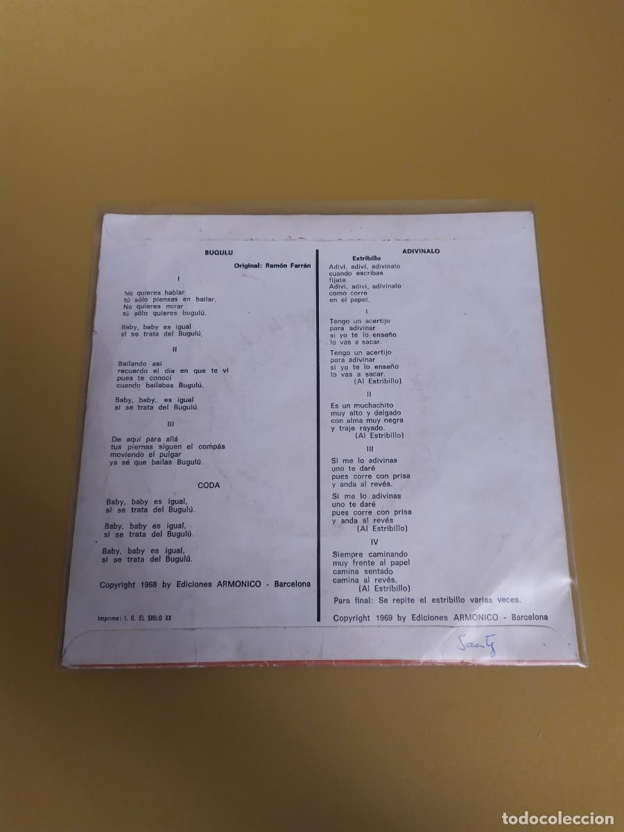 Discos de vinilo: Los 5 Musicales - Adiv&iacute;nalo / Bugul&uacute; 1969 - Foto 2
