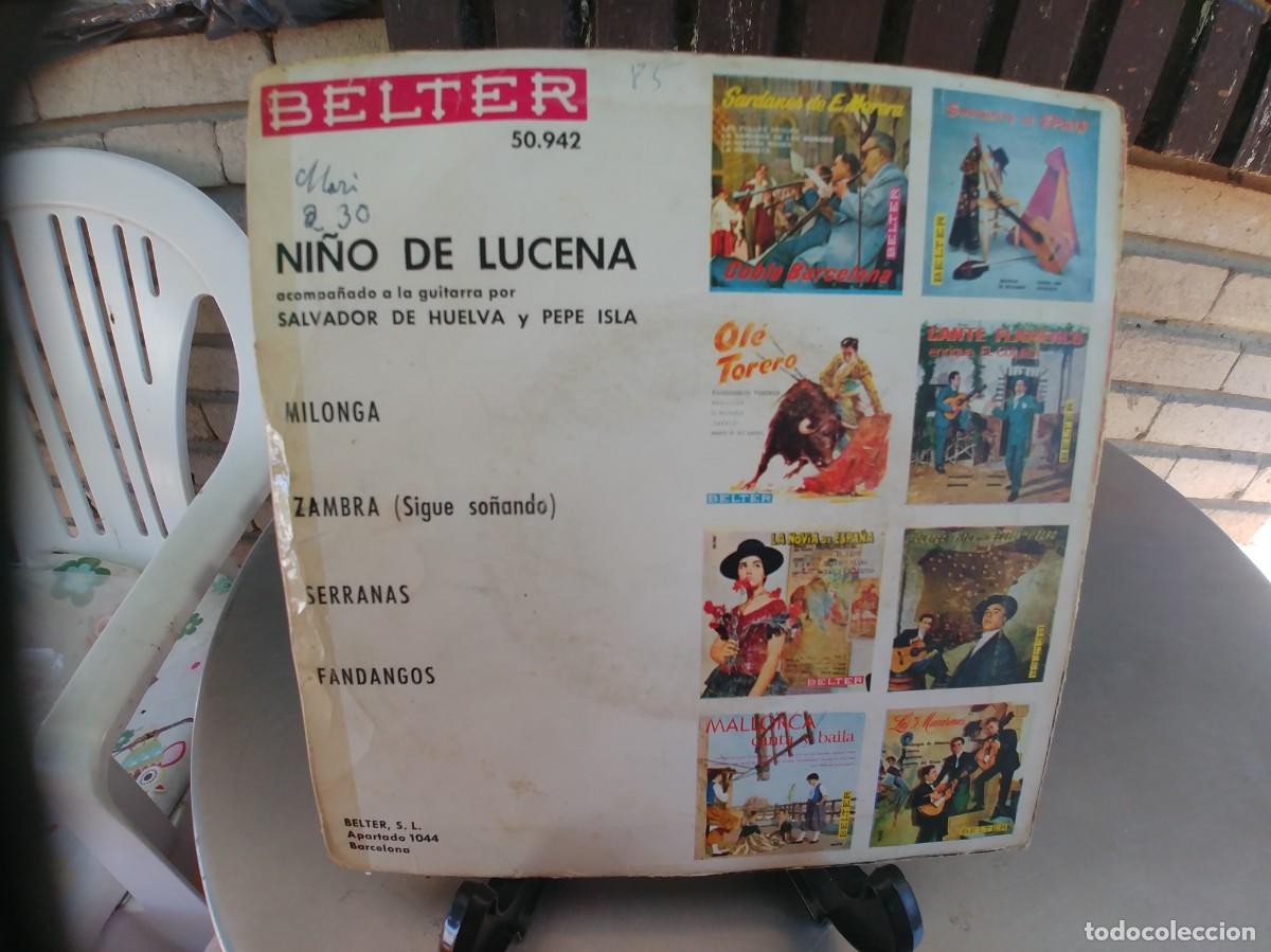 Discos de vinilo: NI&Ntilde;O DE LUCENA-EP MILONGA +3 - Foto 2