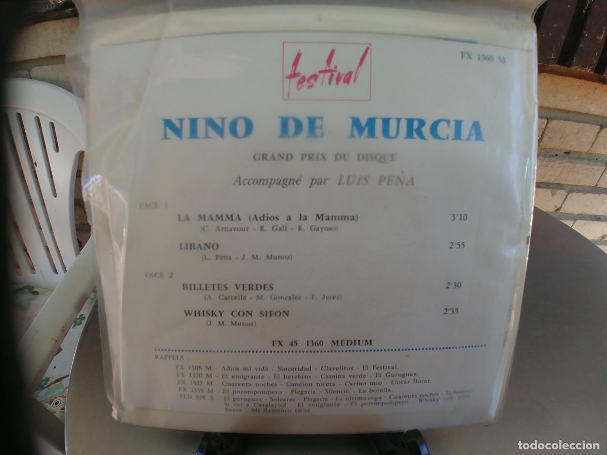 Discos de vinilo: NI&Ntilde;O DE MURCIA-EP LA MAMMA +3 - Foto 2