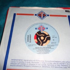 Discos de vinilo: DONNA SUMMER. BACK IN LOVE AGAIN + 2. EP. GTO, 1977. EDC. UK. GENERIC. IMPECABLE (#)