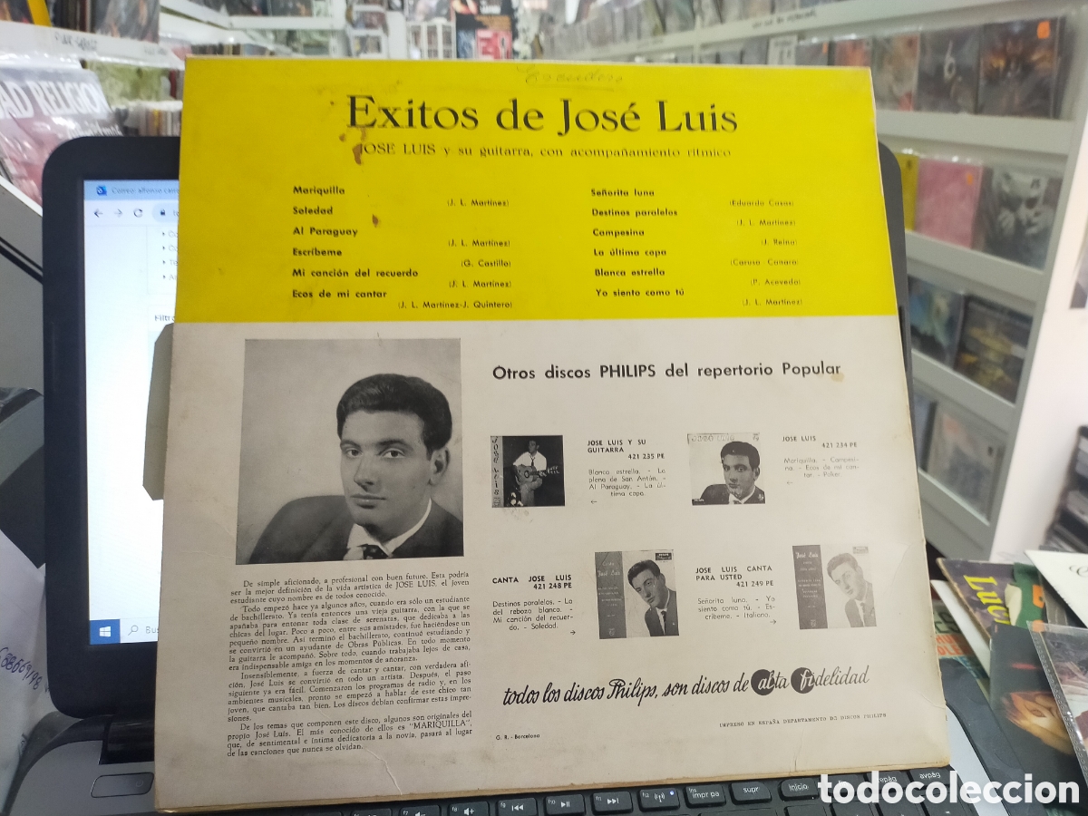 Discos de vinilo: &Eacute;xitos de Jos&eacute; Luis LP 1959 - Foto 2