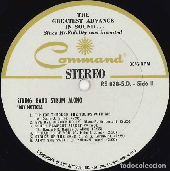 Discos de vinilo: LP vinilo de Tony Mottola &ndash; String Band Strum-Along - Foto 6