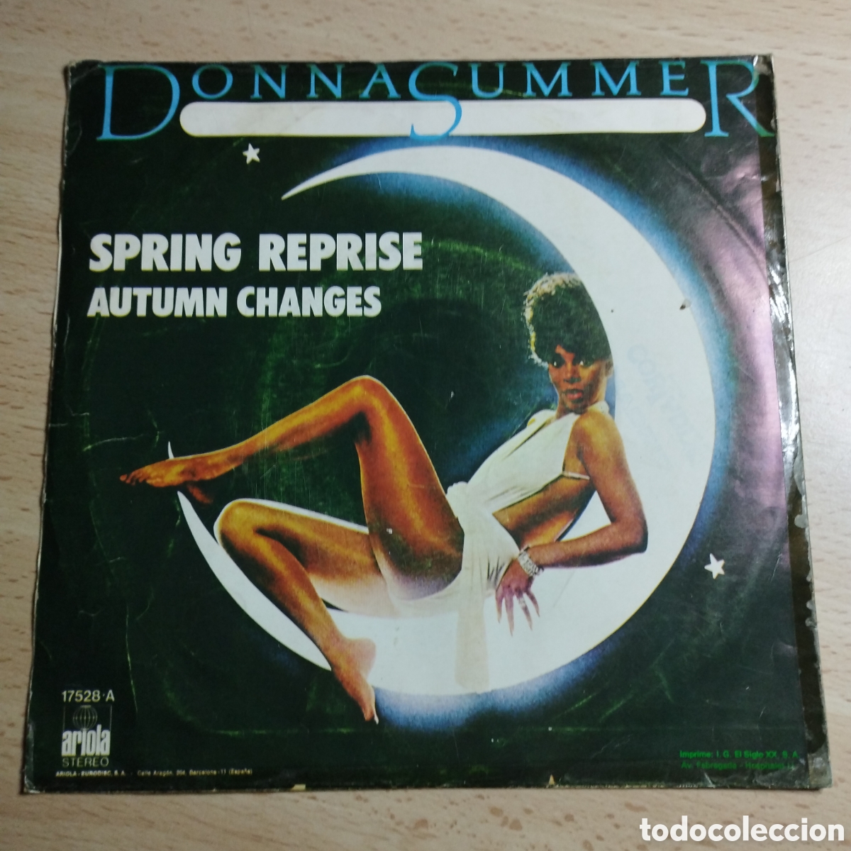 Discos de vinilo: Single 7&rdquo; Donna Summer 1977 Spring reprise + Autumn changes. - Foto 2
