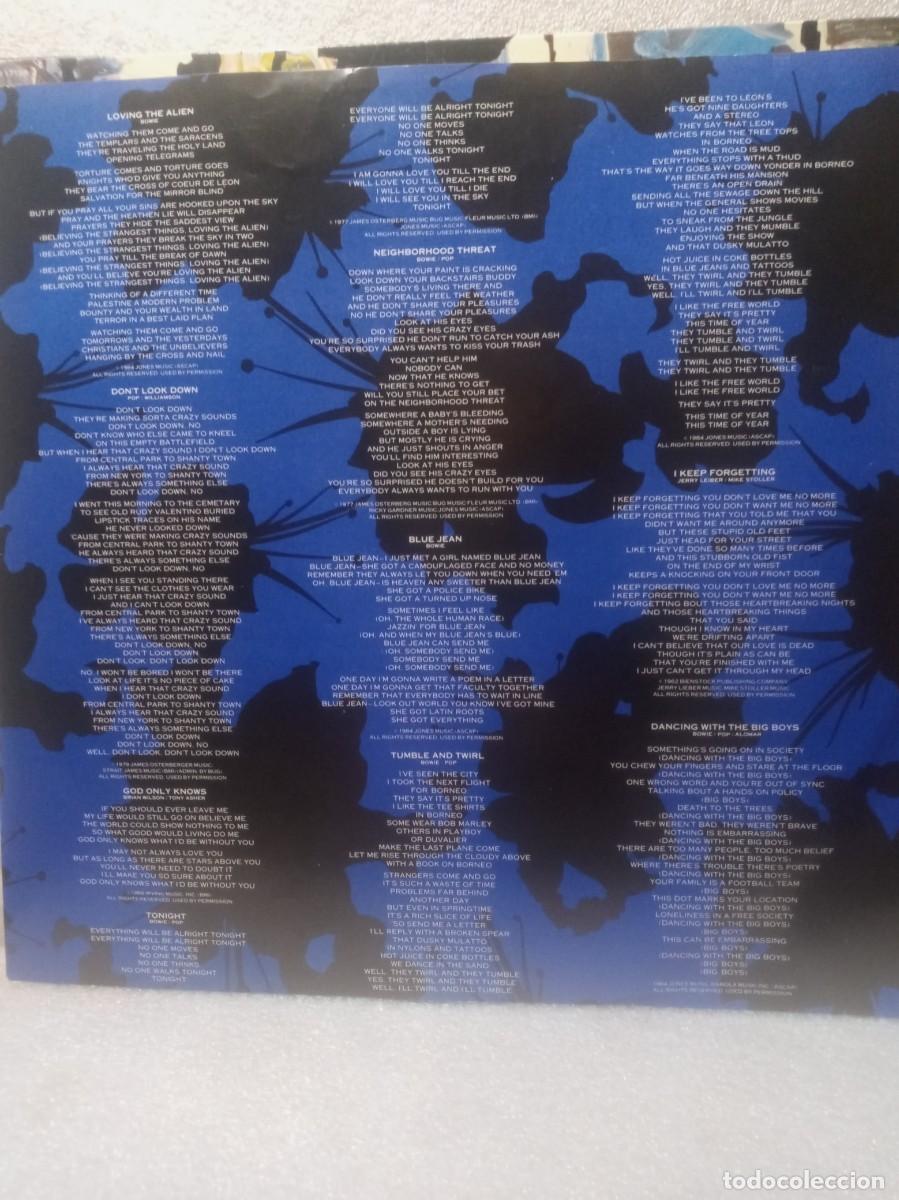 Discos de vinilo: D.BOWIE - TONIGHT. - Foto 2