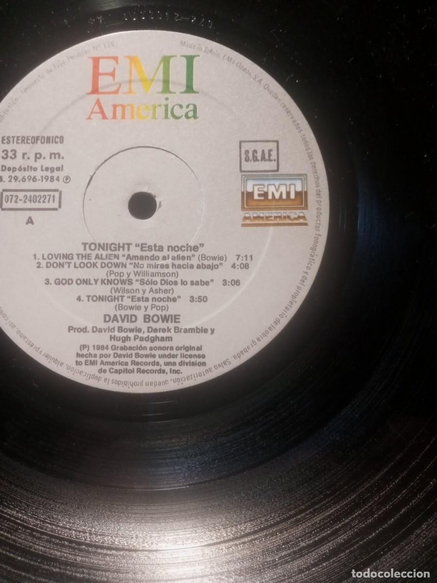 Discos de vinilo: D.BOWIE - TONIGHT. - Foto 3