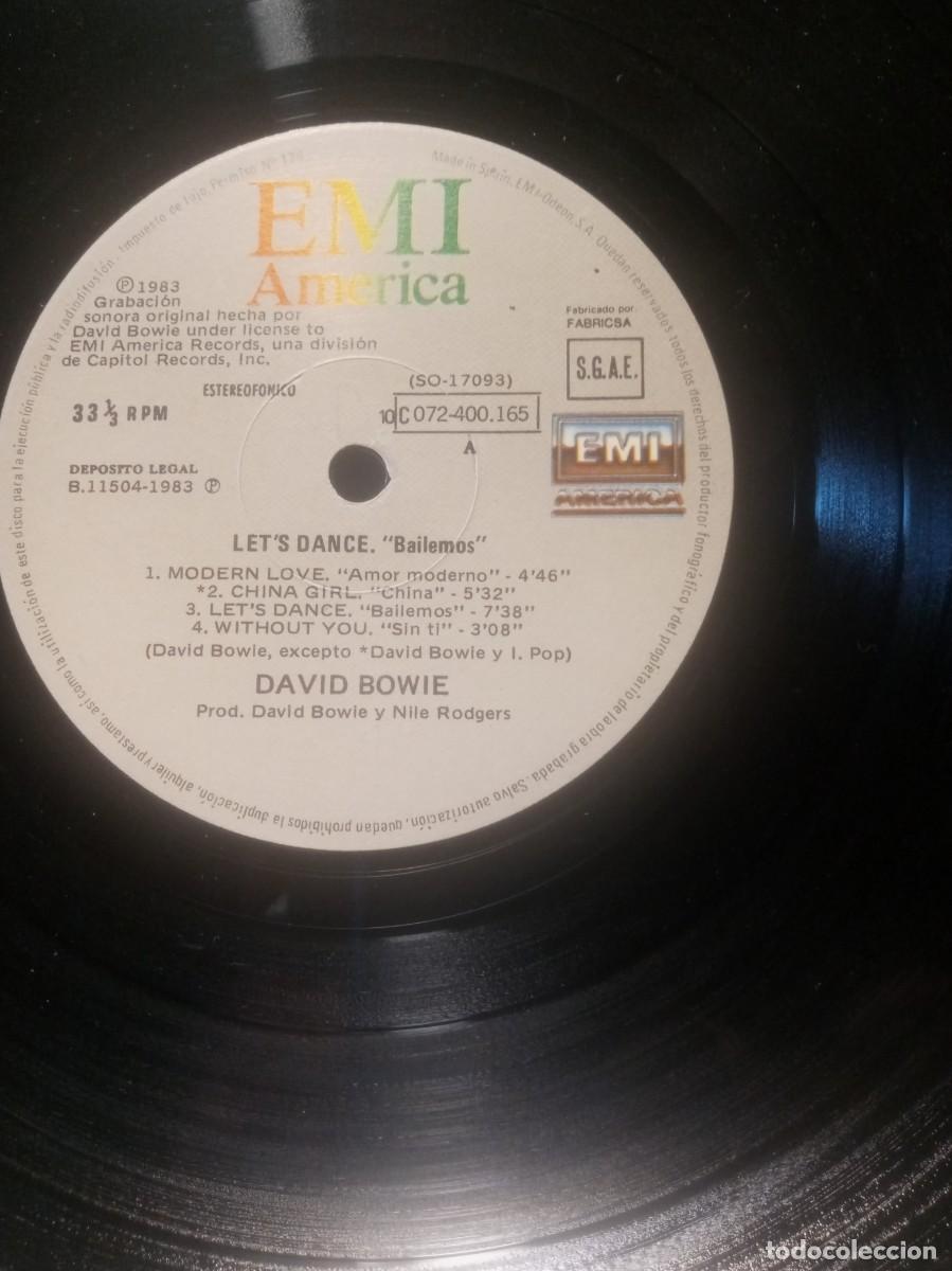 Discos de vinilo: D.BOWIE - BAILEMOS. - Foto 3