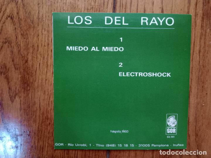 Discos de vinilo: Los del Rayo - miedo al miedo + electroshock - Foto 2