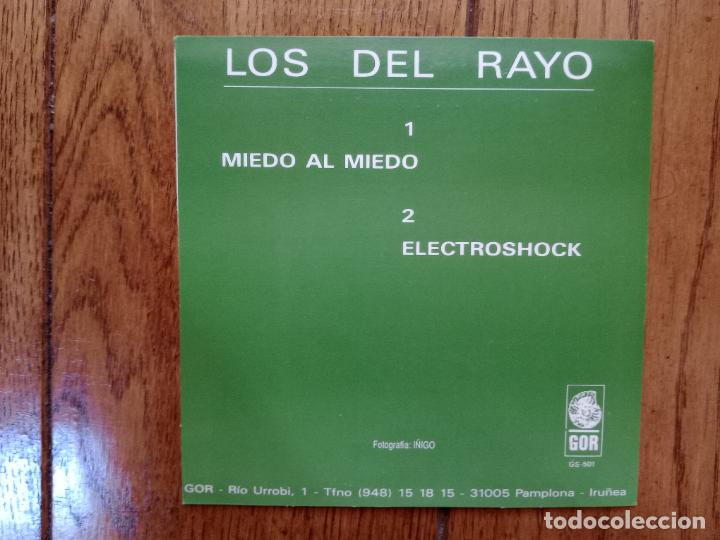 Discos de vinilo: Los del Rayo - miedo al miedo + electroshock - Foto 2