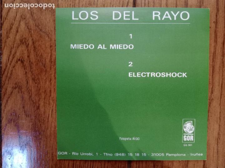 Discos de vinilo: Los del Rayo - miedo al miedo + electroshock - Foto 2