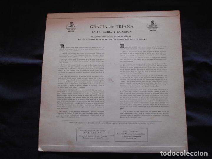 Discos de vinilo: LP GRACIA DE TRIANA // LA GUITARRA Y LA COPLA - Foto 2