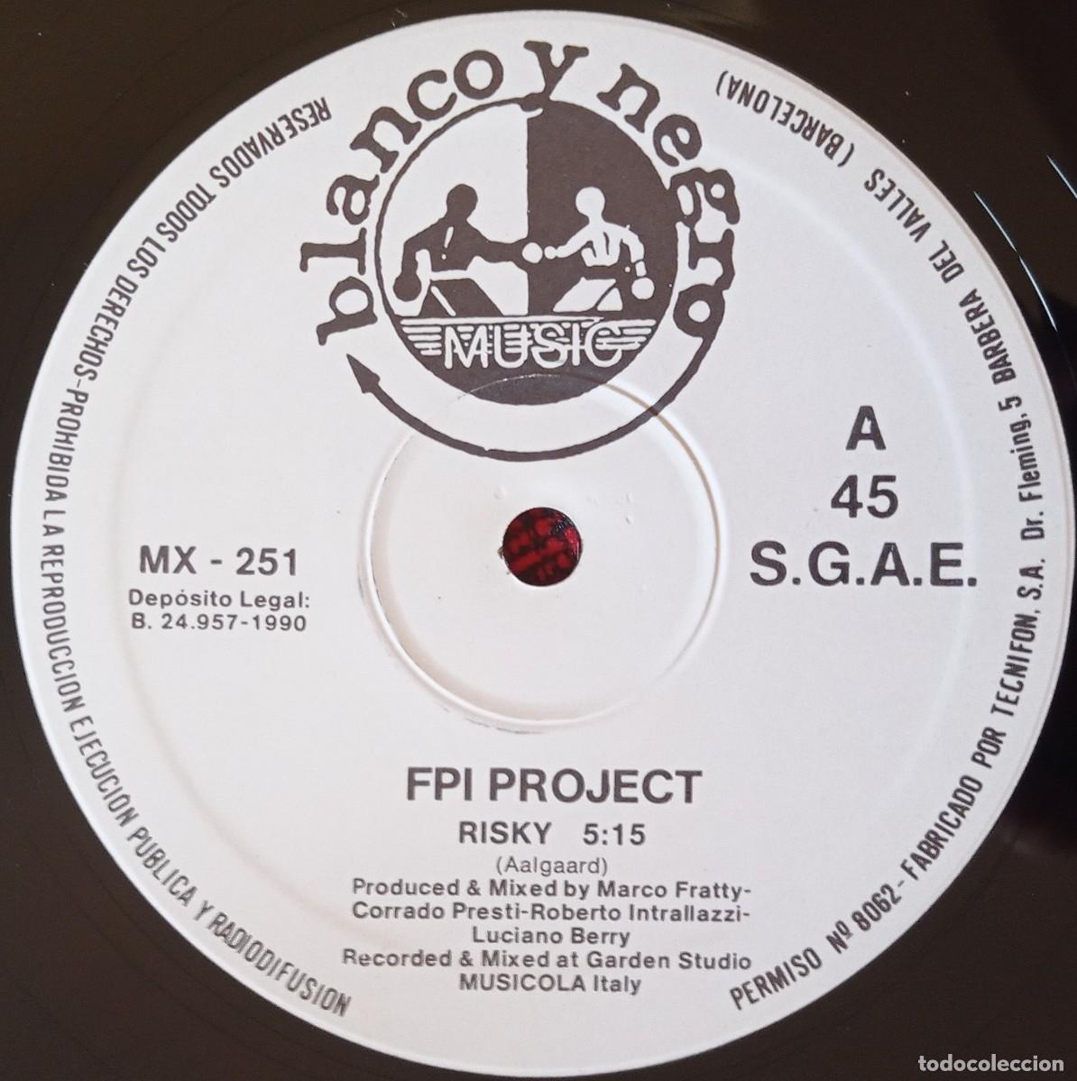 Discos de vinilo: FPI PROJECT ** Risky ** 1990 MAXI SINGLE VINILO - Foto 3