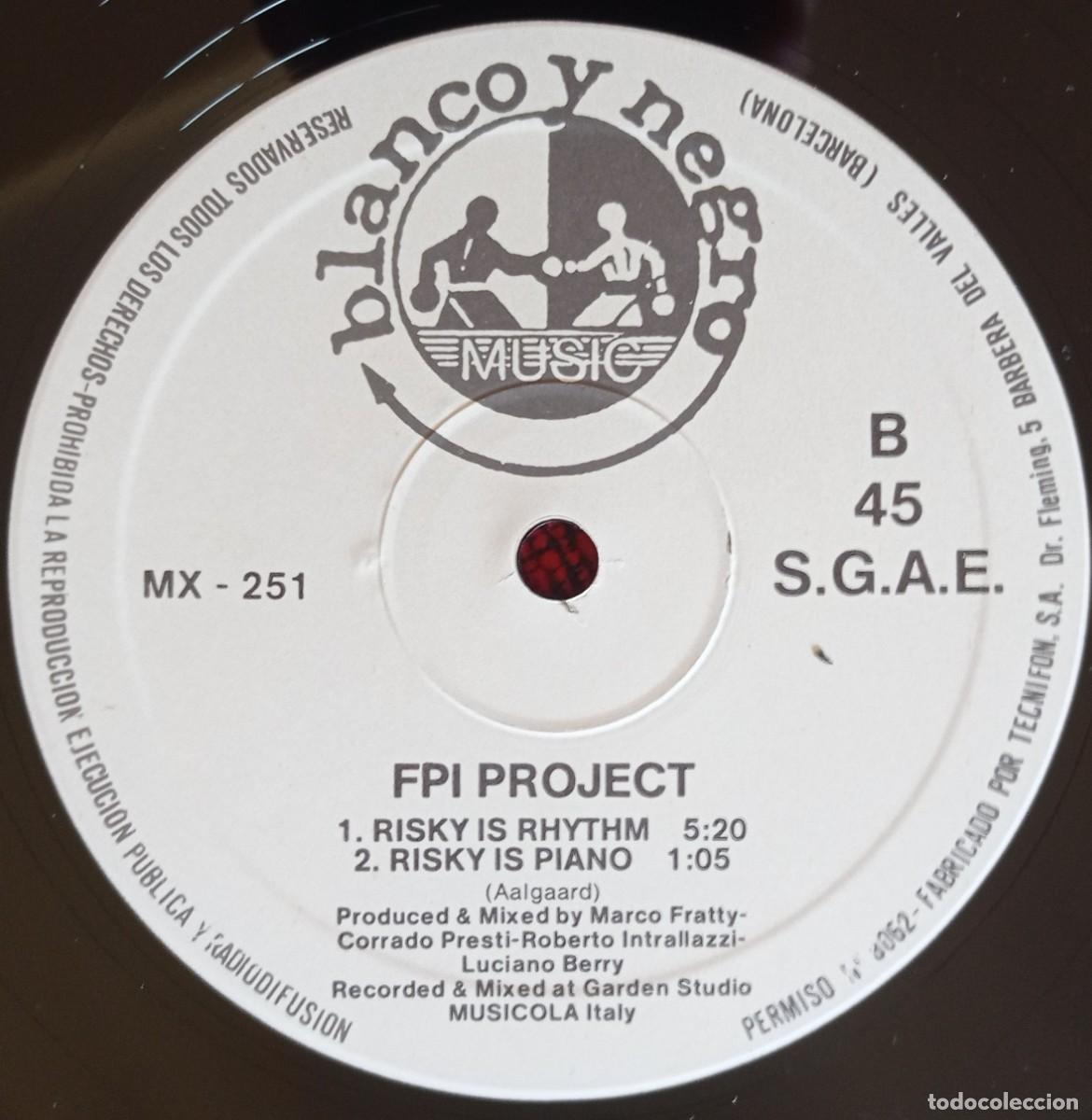 Discos de vinilo: FPI PROJECT ** Risky ** 1990 MAXI SINGLE VINILO - Foto 4