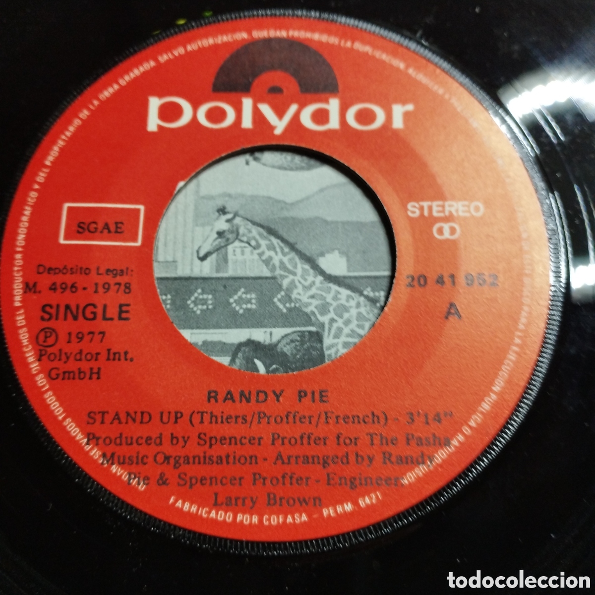 Discos de vinilo: Single 7&rdquo; Randy Pie 1978 Stand Up + Star Attraction. - Foto 3