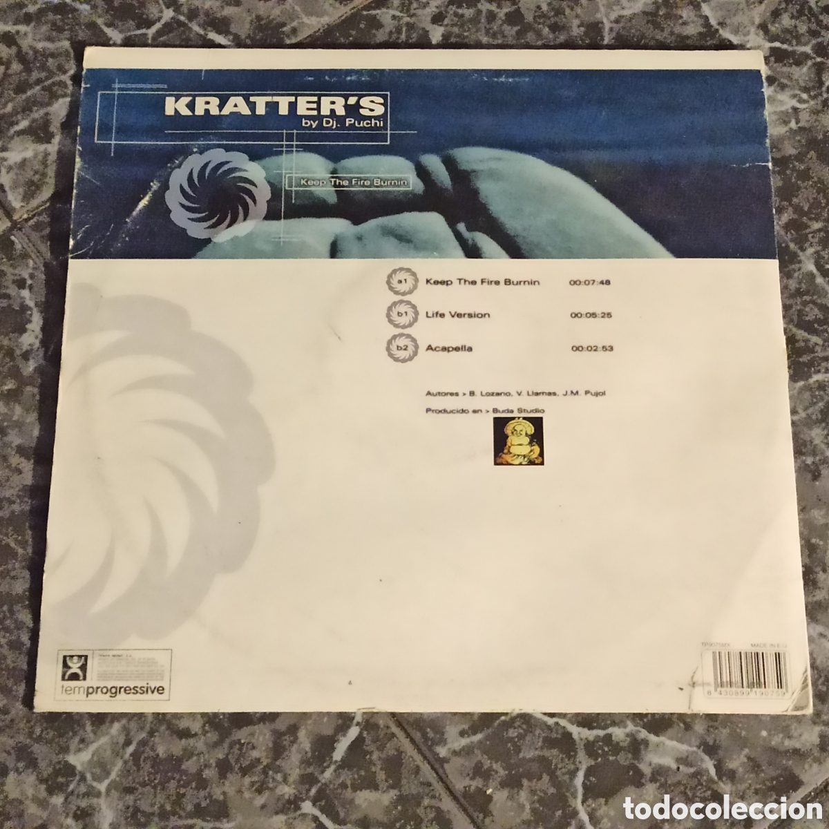 Discos de vinilo: Kratters By DJ Puchi - Keep The Fire Burnin (12&rdquo;) - Foto 2