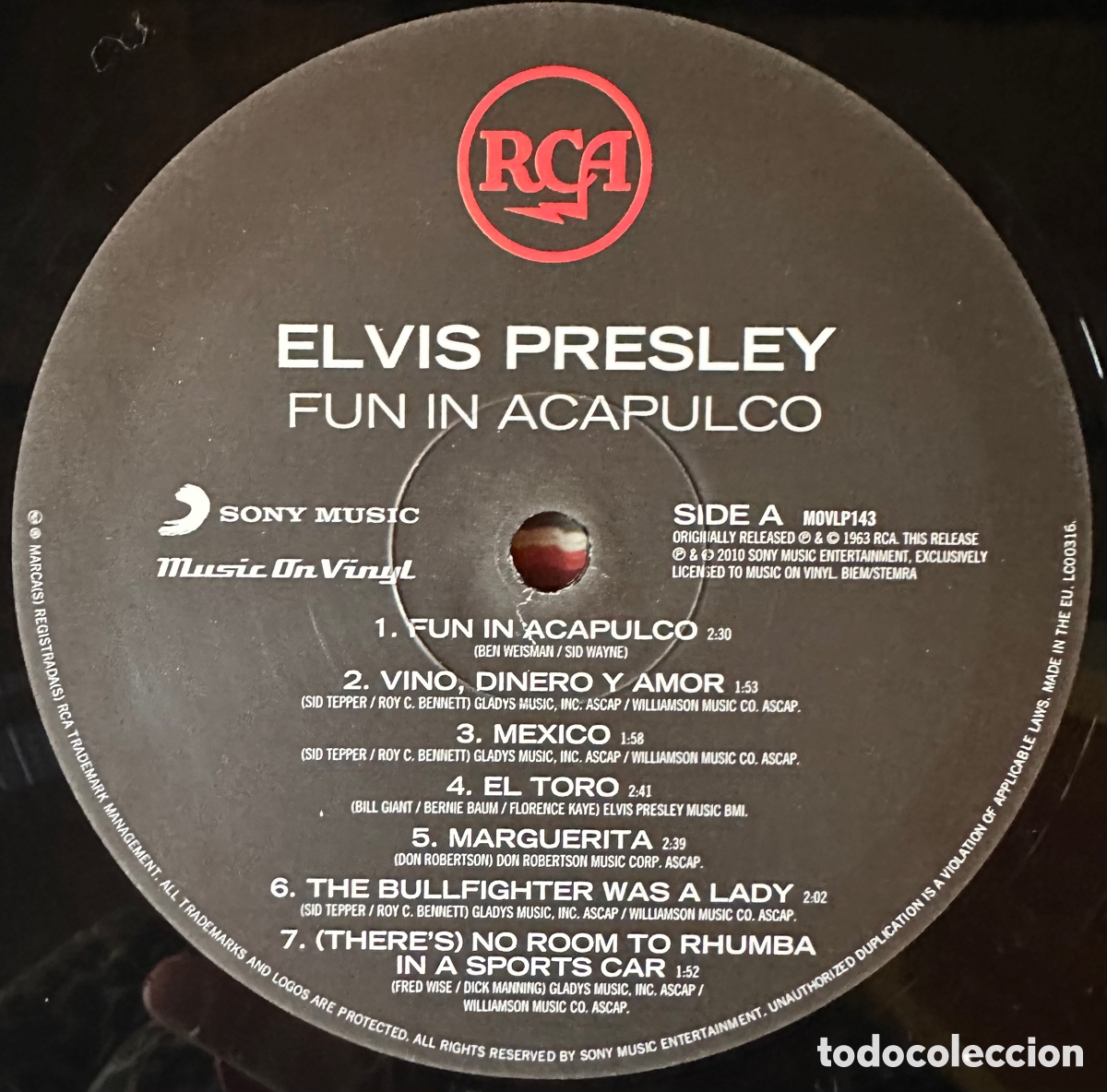 Discos de vinilo: ELVIS PRESLEY. FUN IN ACAPULCO. A&ntilde;o 2010 - Foto 3