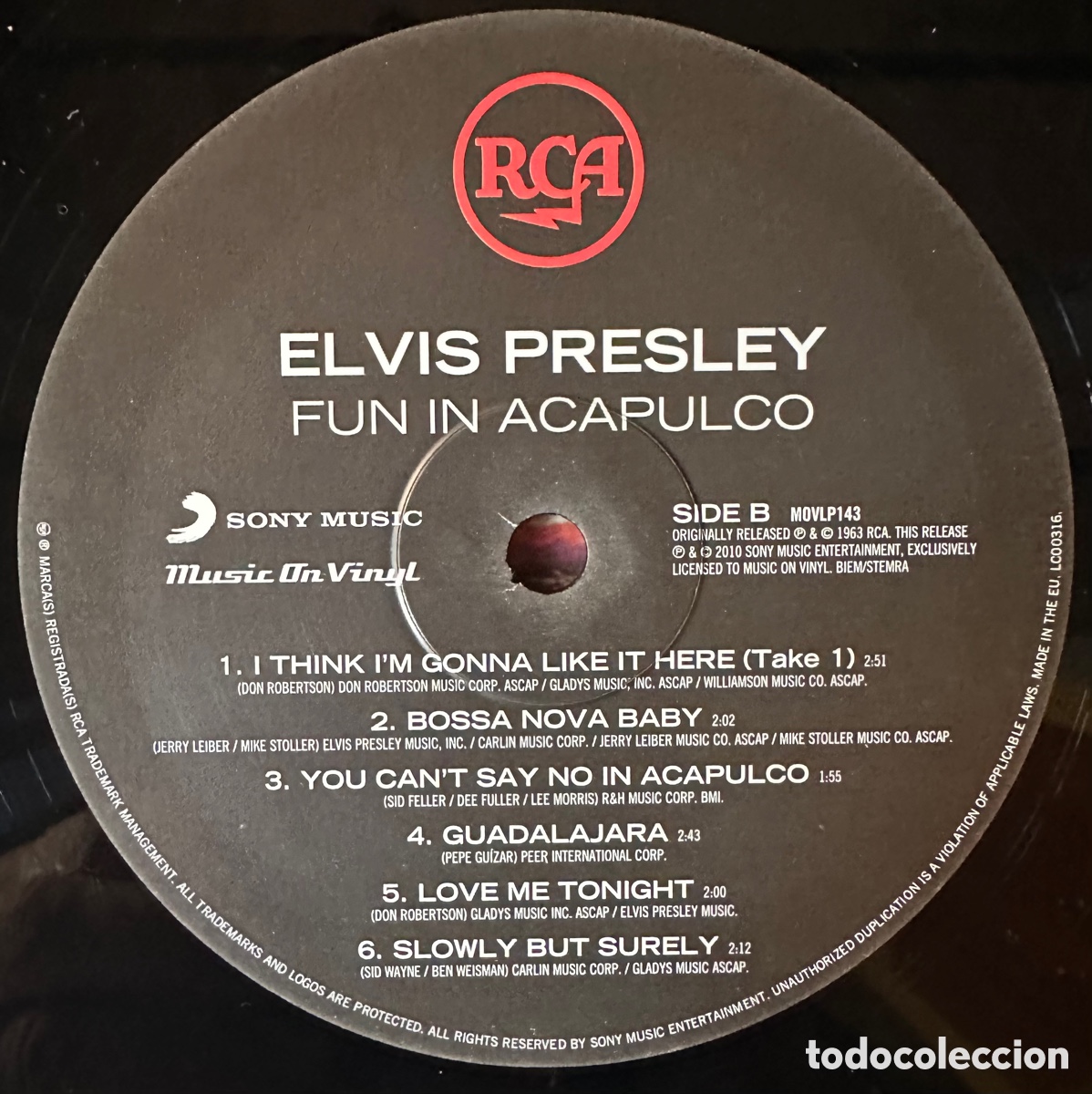 Discos de vinilo: ELVIS PRESLEY. FUN IN ACAPULCO. A&ntilde;o 2010 - Foto 4