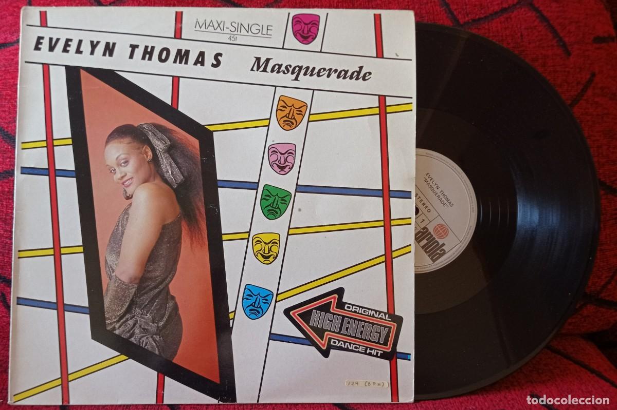 Discos de vinilo: EVELYN THOMAS ** Masquerade ** MAXI SINGLE VINILO 1984 - Foto 1