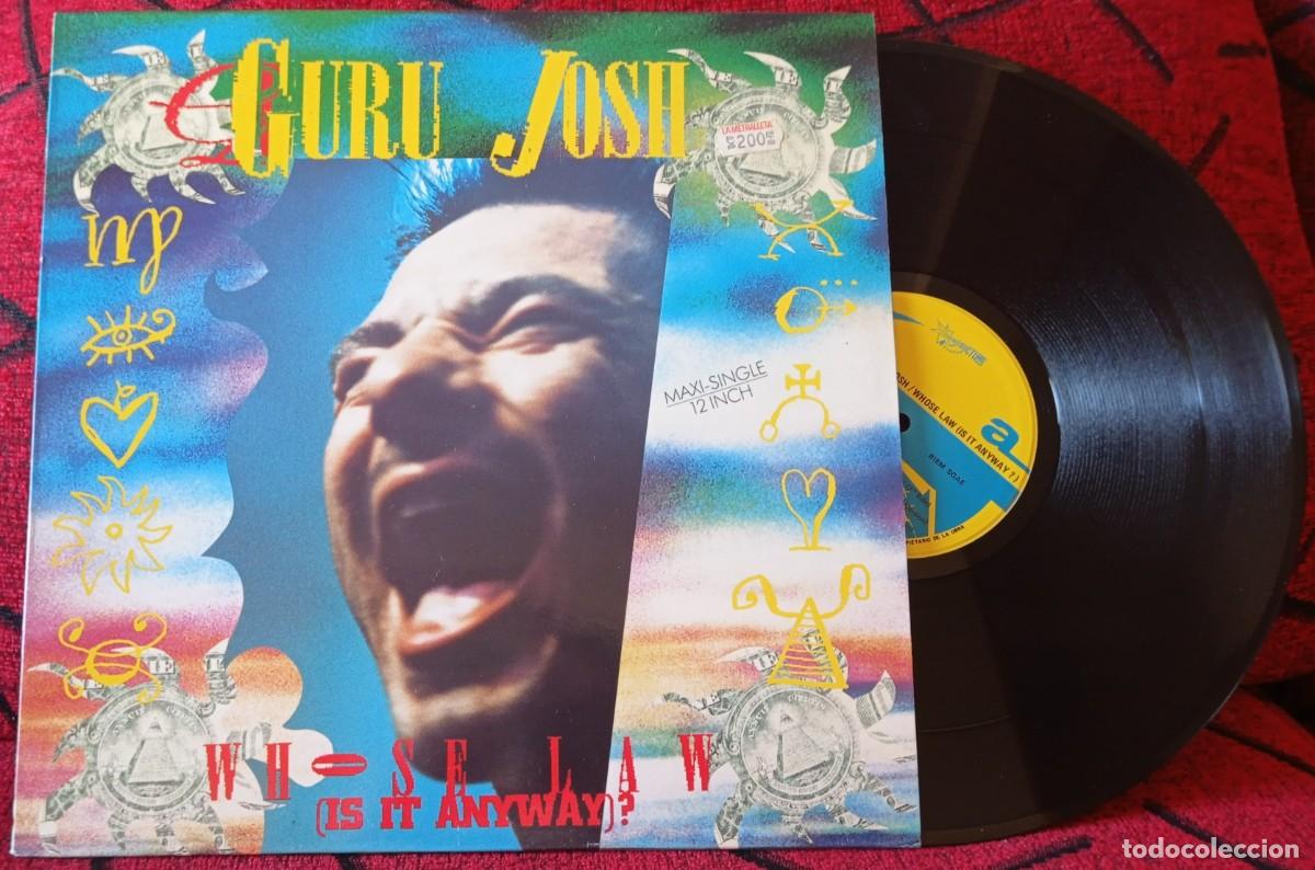 Discos de vinilo: GURU JOSH ** Whose Law (Is It Anyway)? ** 1990 MAXI SINGLE VINILO - Foto 1