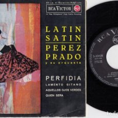 Discos de vinilo: PEREZ PRADO - LATIN SATIN - EP DE VINILO EDICION ESPAÑOLA CAJA - 10