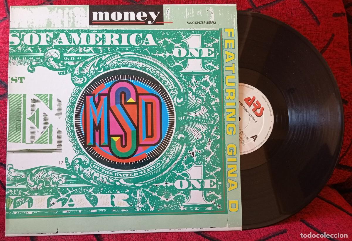 Discos de vinilo: MSD Featuring GINA D ** Money ** 1990 VINILO MAXI SINGLE - Foto 1
