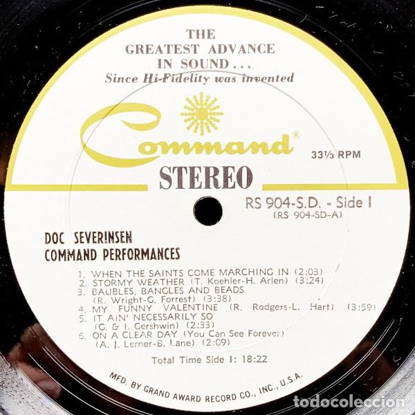 Discos de vinilo: LP vinilo de Doc Severinsen &ndash; Command Performances - Foto 3
